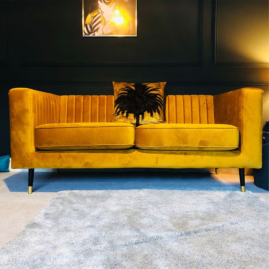 Russell's Mustard Slender Sofa