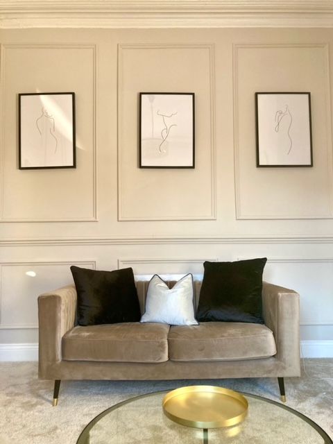 Grey small Slender sofa at Francesca's