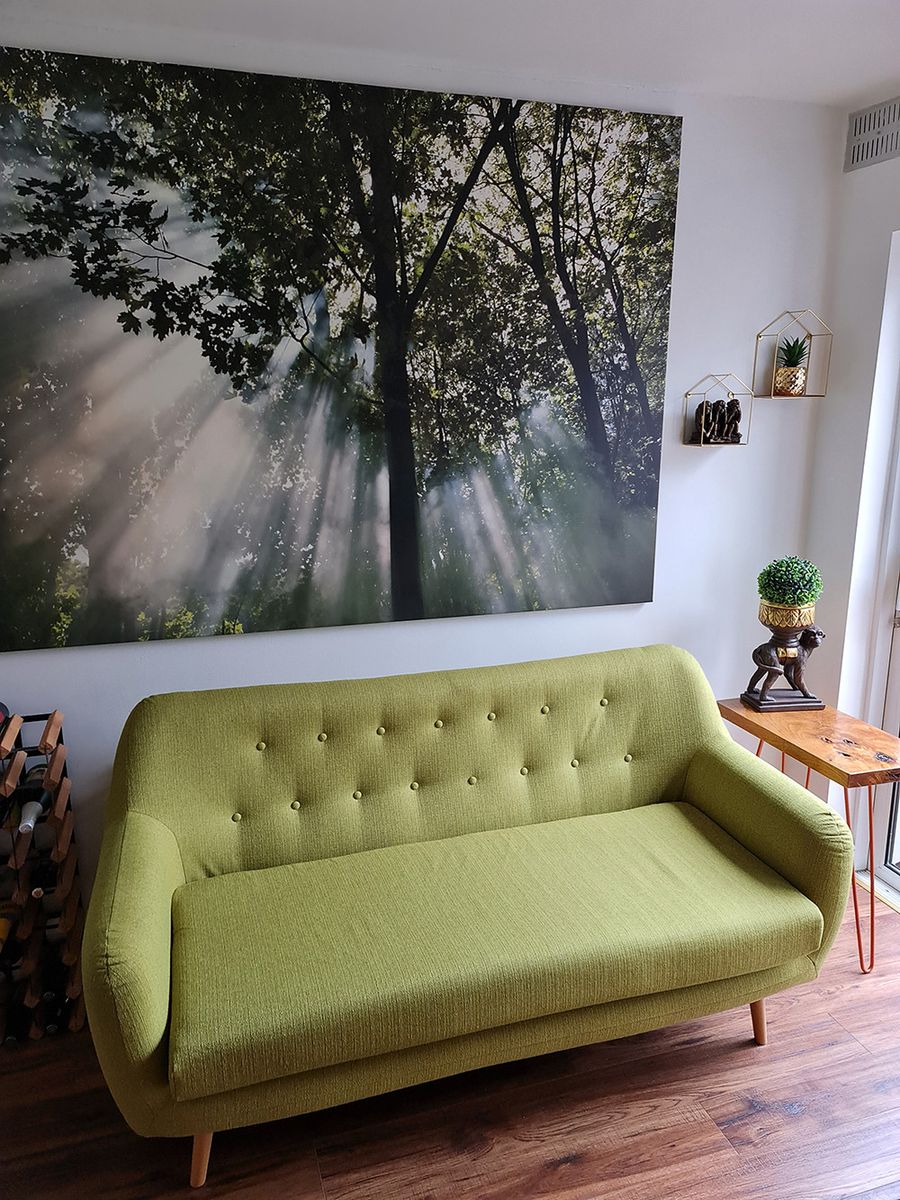 Green Revive sofa from Barry