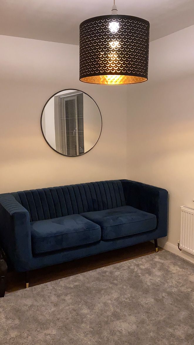 Navy blue Slender sofa from Ilona