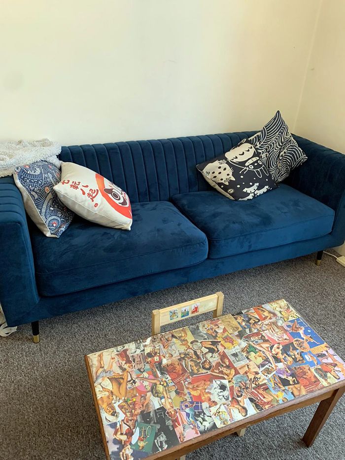 Blue Slender sofa from Chris