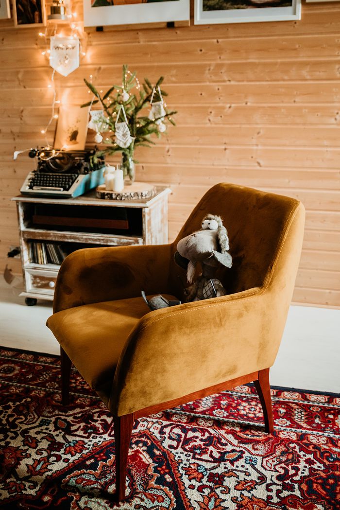 Beca mustard armchair