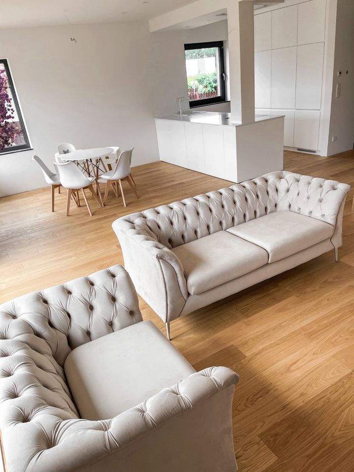 Chesterfield Modern Sofa and Armchair - @madam_w