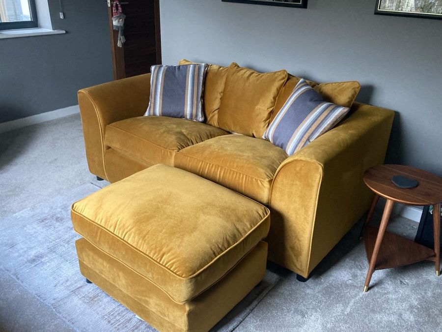 Sofa und Polsterhocker Dillon Velvet - Lisa