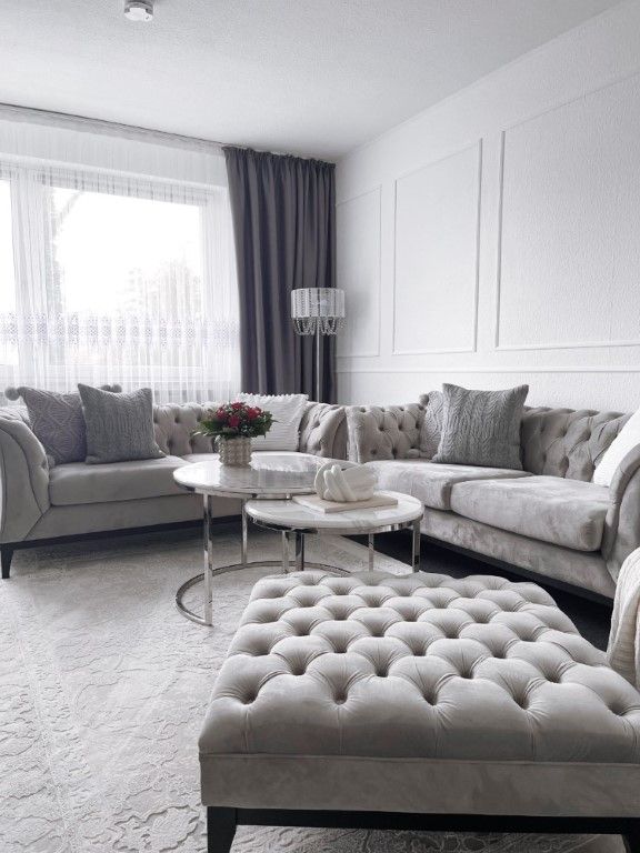 Sofas und Fußhocker Chesterfield Modern Wood - @offwhite_home_