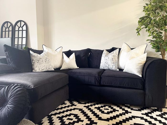 Dillon Velvet Corner Sofa - Paige