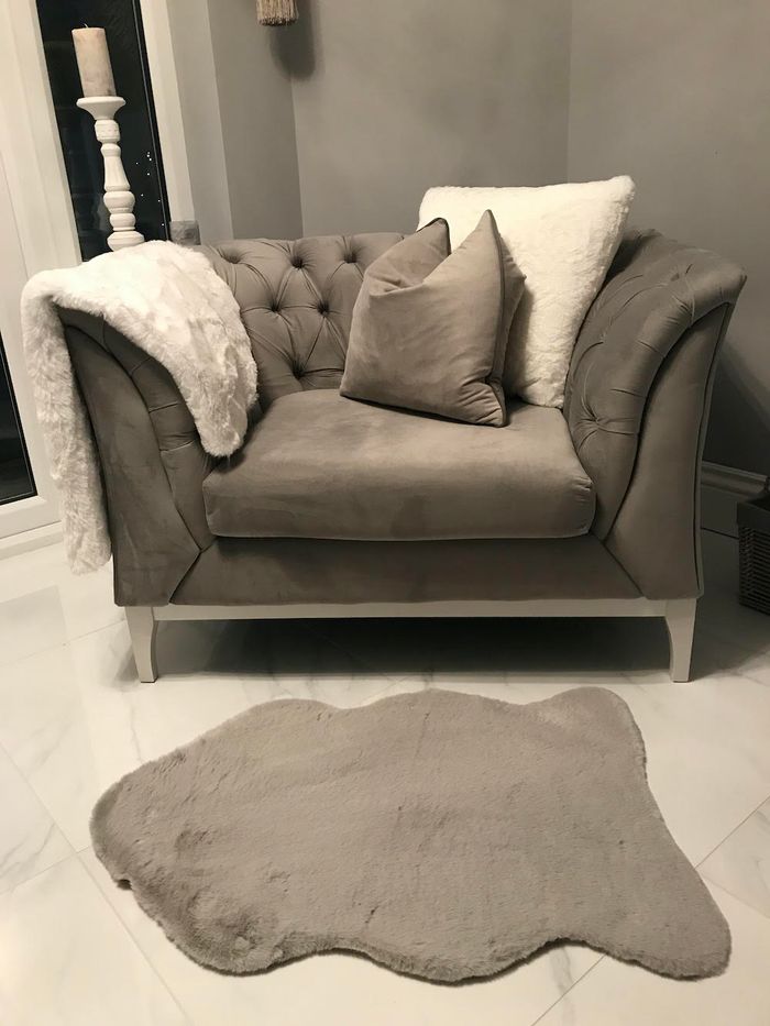 Grey Chesterfield Modern Wood Chair