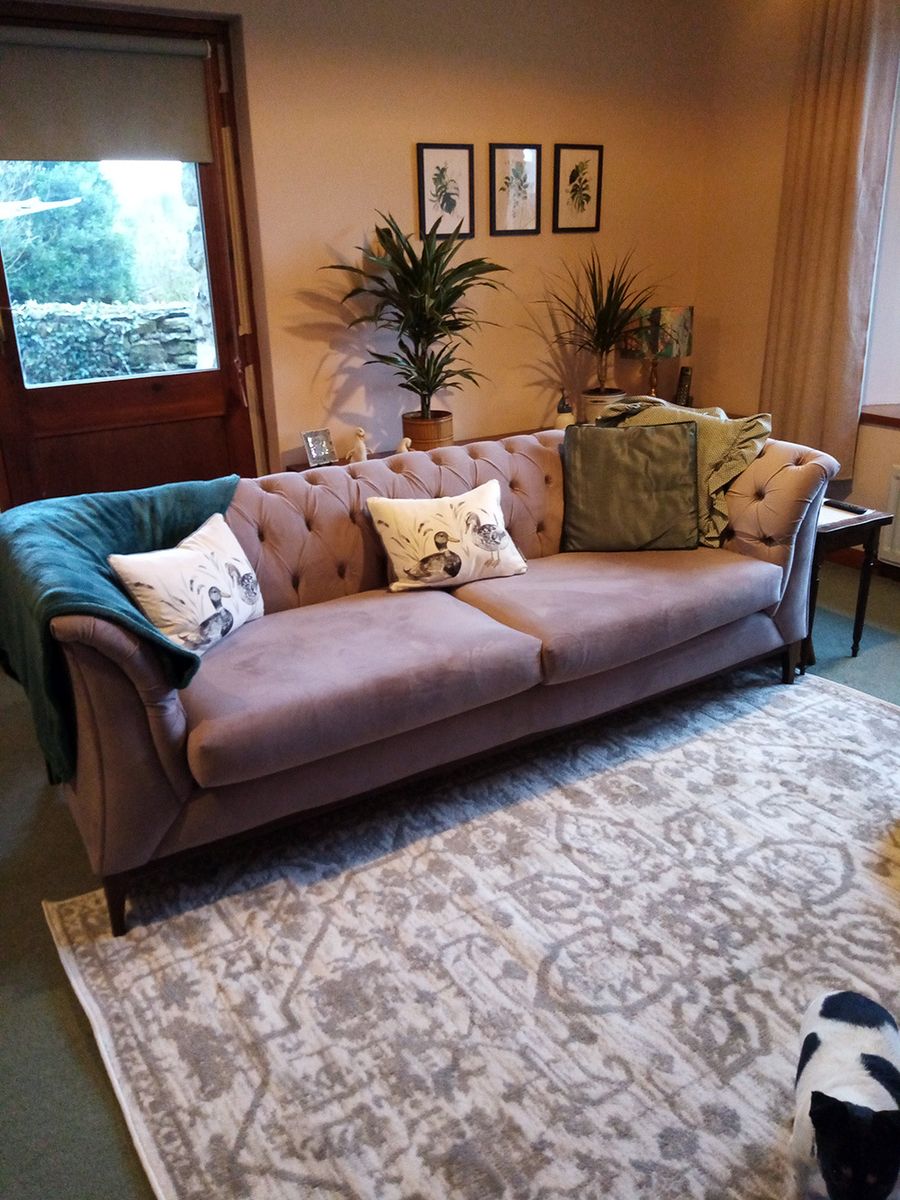 Chesterfield Modern Wood Sofa - Wendy