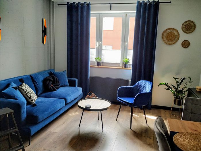 Canapé Covex bleu de Carolina 1