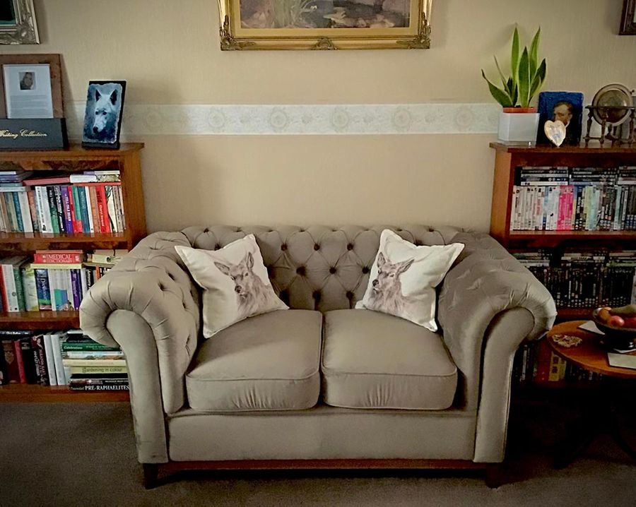 Chesterfield Wood Sofa from Carrie
