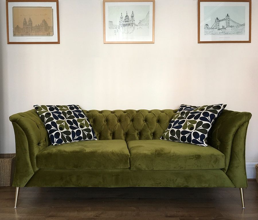Green Chesterfield Modern sofa from Kate